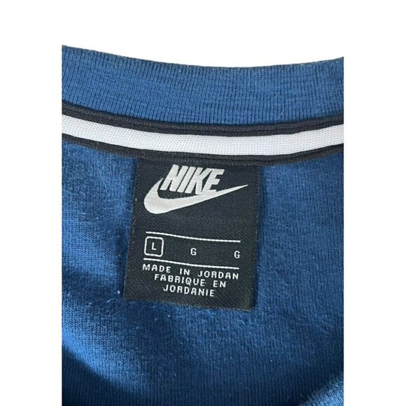Nike Sportswear Men’s Sz L Blue Optic Fleece Crewneck Sweatshirt - Picture 4 of 9